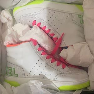 Chanel Neon sneakers